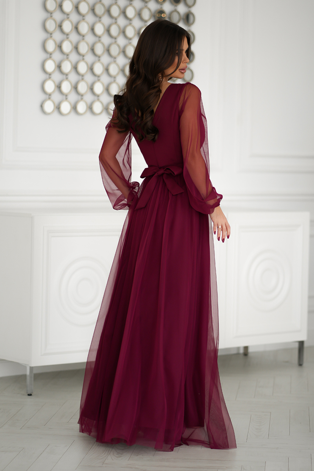 Sukienka Model 302-10 Bordo - Bicotone - 3