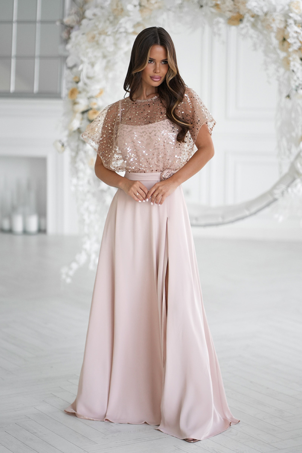 Sukienka Model 333-21 Beige - Bicotone - 1
