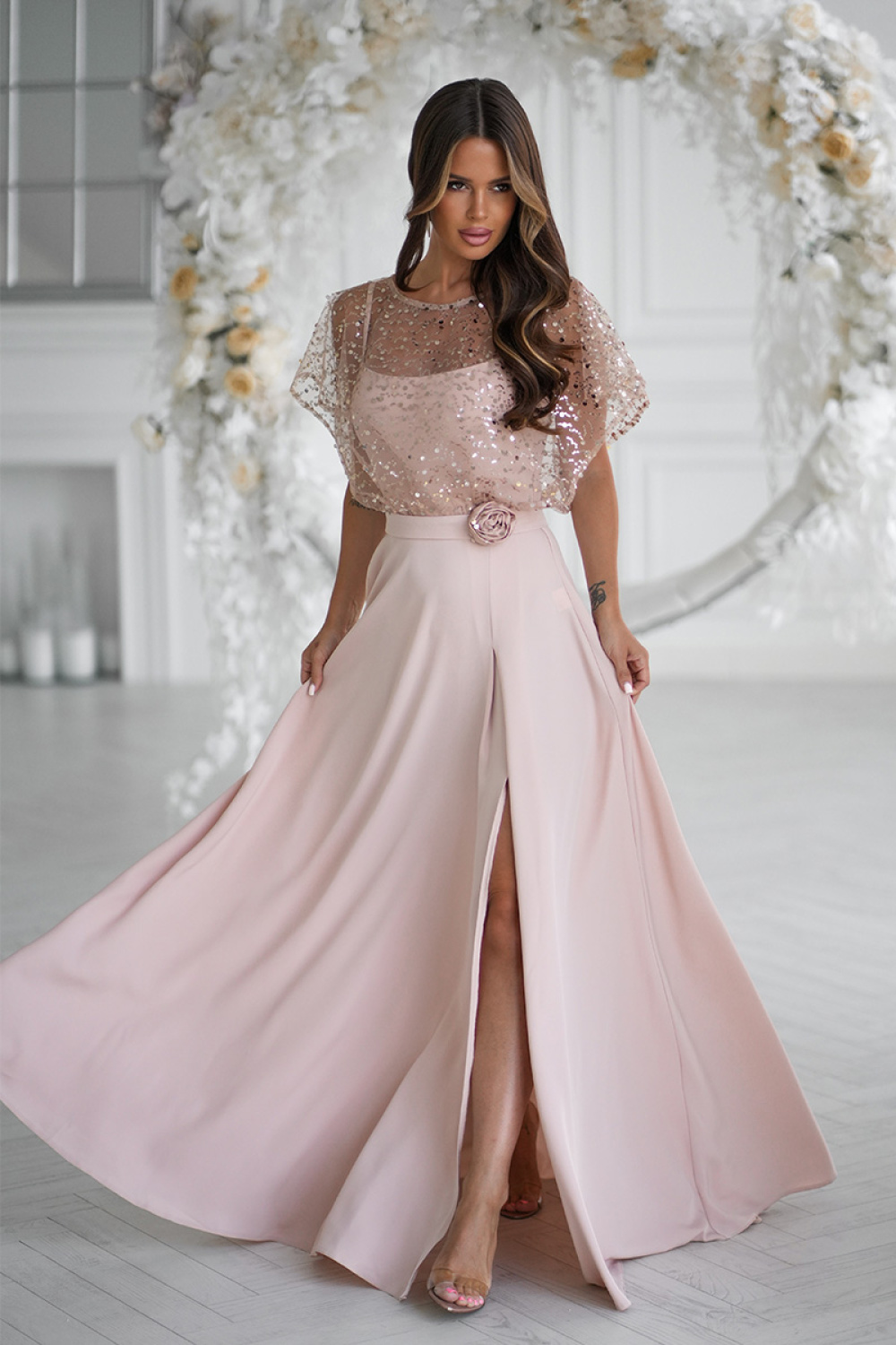 Sukienka Model 333-21 Beige - Bicotone - 2