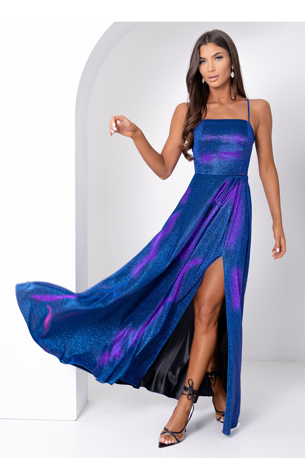 Sukienka Model Aurelia Lux 011275. Chaber/Amarant - With You - 8