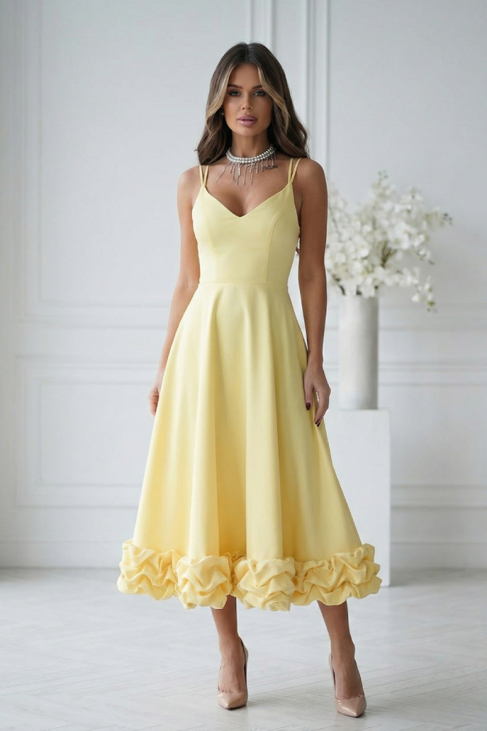 Sukienka Model 345-14 Yellow - Bicotone - 1